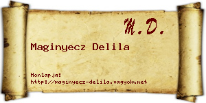 Maginyecz Delila névjegykártya